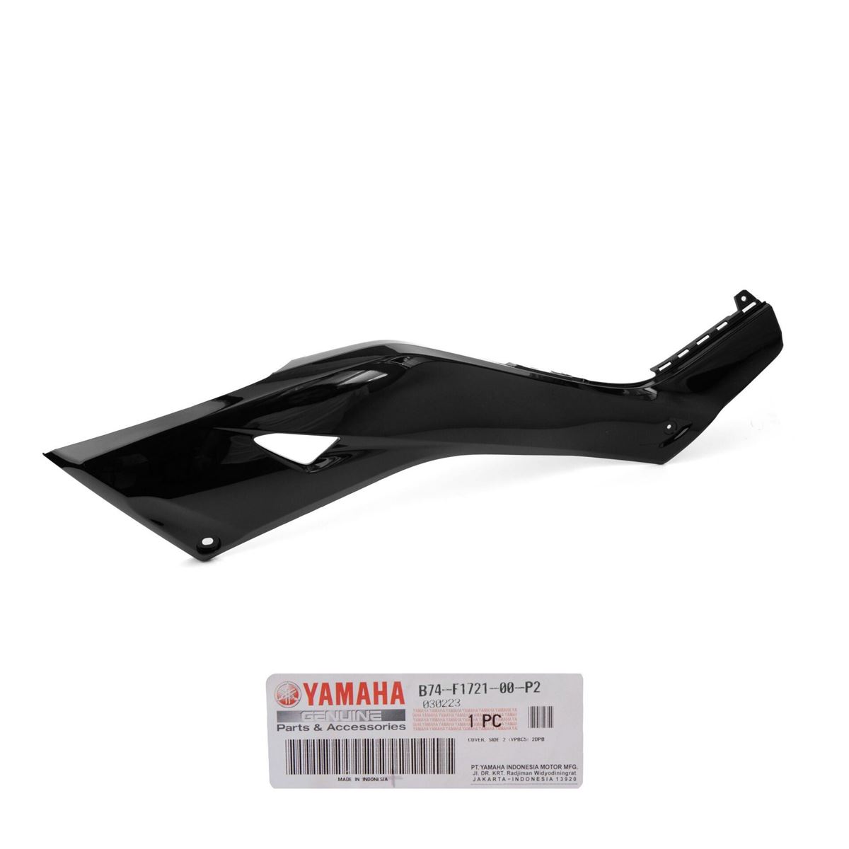 Yamaha Xmax 125 Xmax 250 Xmax 300 Xmax 400 2018-2023 Depo Sağ Yan Granaj Parlak Siyah resmi